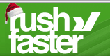 rushfaster.com christmas logo
