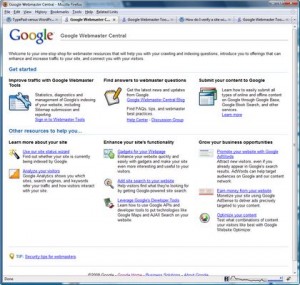 google webmaster tools