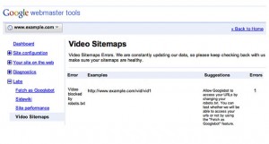 google video sitemaps