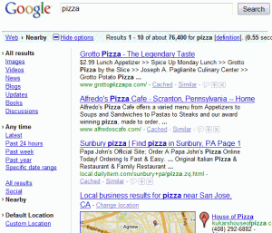 google local search