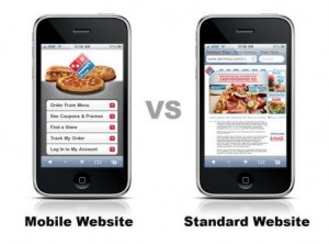 Mobile vs Standard Website