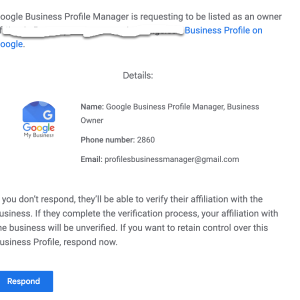 Google My Business Phishing Emails