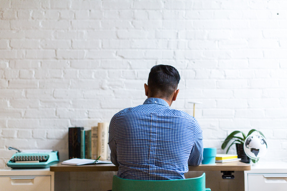 Man workspace
