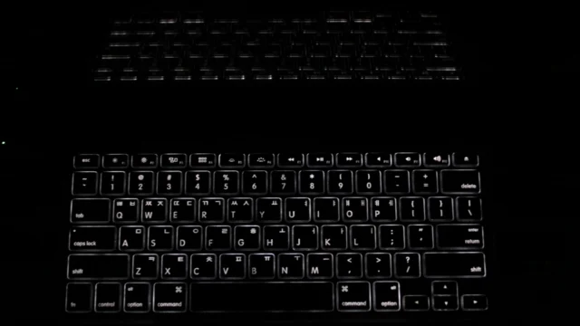 Dark keyboard closeup