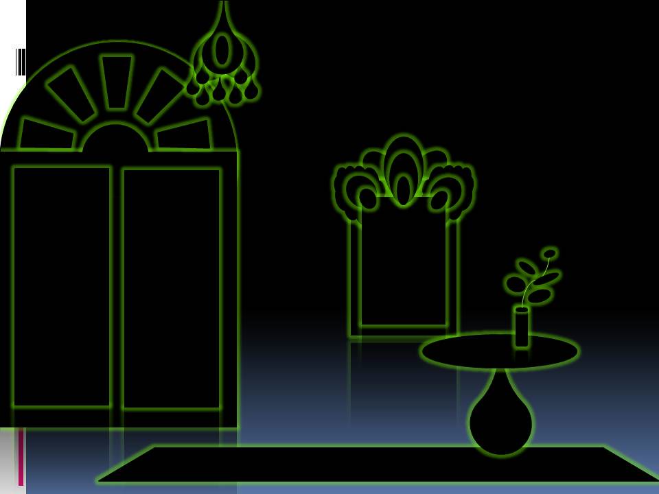 Window and mirror blackgreen