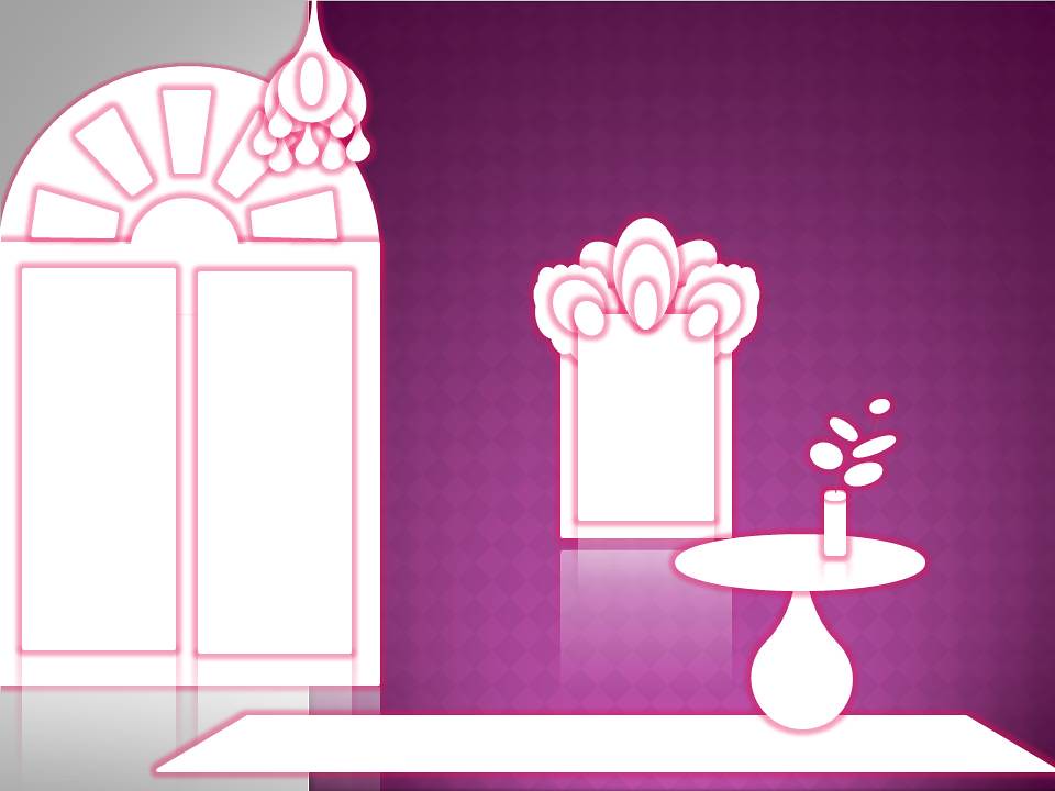 Window and mirror pink purple