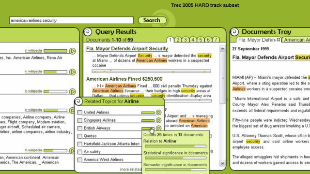 Koru search engine