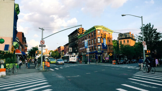 Intersection on urban street