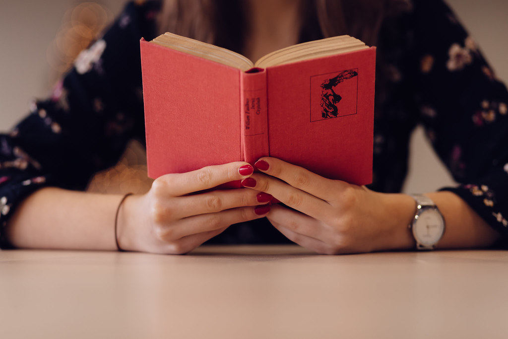 Girl reading a book