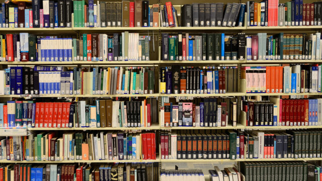 Library bookshelf
