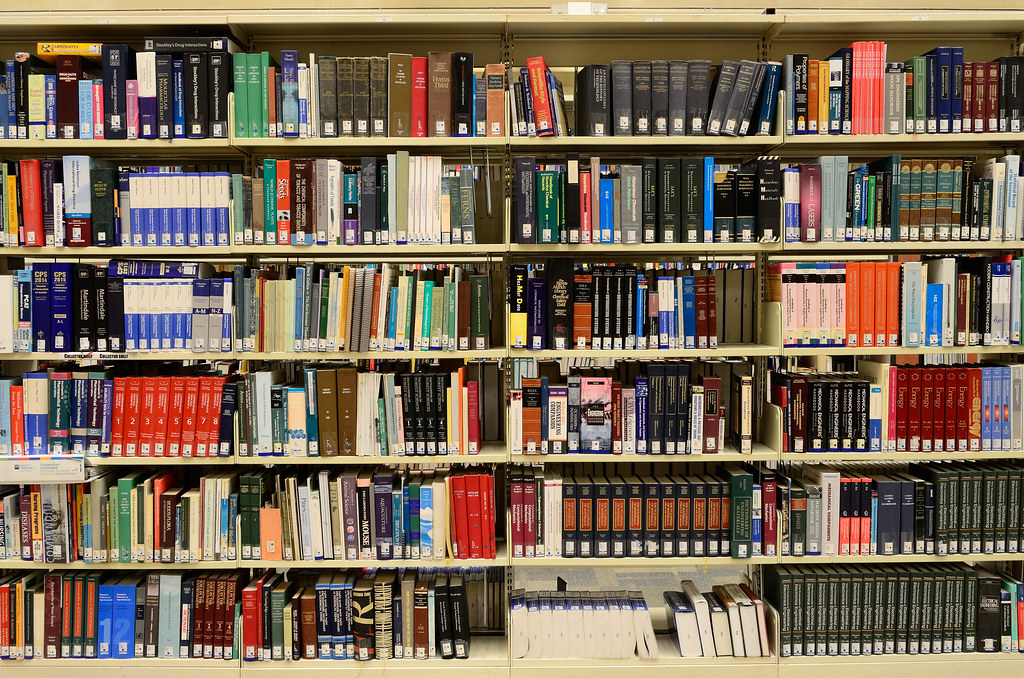 Library bookshelf