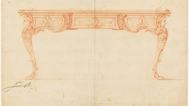 Gilles marie oppenord elevation of a writing desk google art project