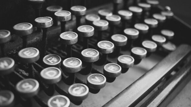 Old typewriter