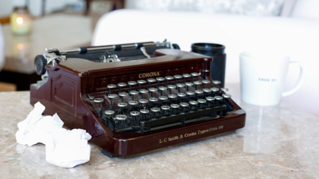 Typewriter table