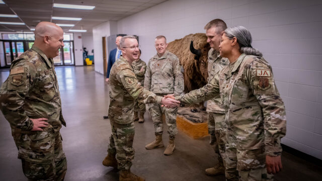 Annual locked shields exercise distinguished visitor day at marshall university