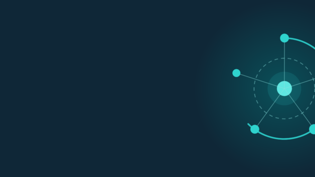 Abstract header graphic in teal on navy: a closed circuit of checkpoints ringing a central node.