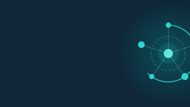 Abstract header graphic in teal on navy: a closed circuit of checkpoints ringing a central node.