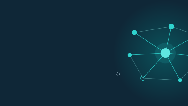 Abstract hub-and-spoke link graph in teal on navy: a central hub linked out to seven pages that also link sideways to each other, with three dashed nodes that nothing connects to.