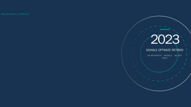 Web Moves header graphic marking the retirement of Google Optimize in 2023.